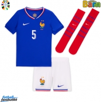 Frankrike Jules Kounde #5 Hjemmedraktsett Barn EM 2024 Kortermet (+ Korte bukser)